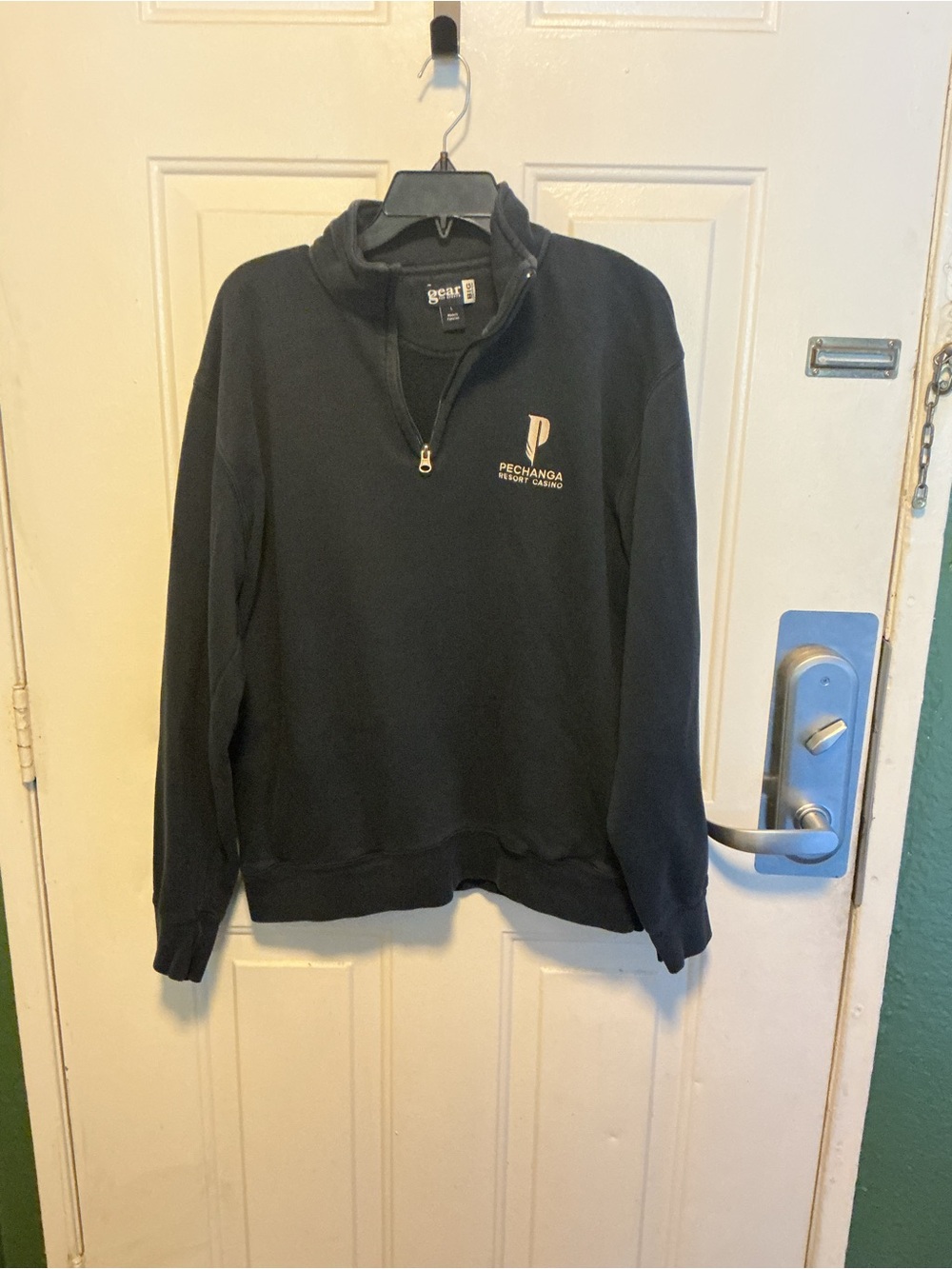 Gear For Sports Men's Black Half-Zip Pullover with Embroidered Logo